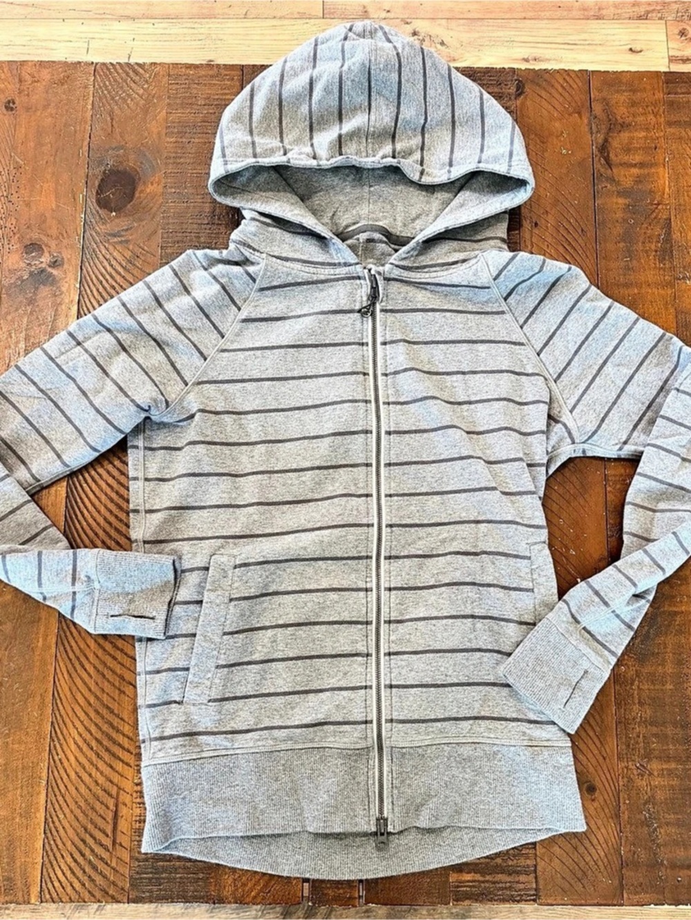 Lululemon Jacket Striped Zip Hoodie Size 6